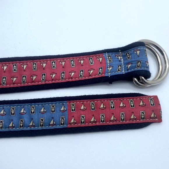 Vineyard Vines Patch Canvas Belt Sz L - Picture 5 of 8